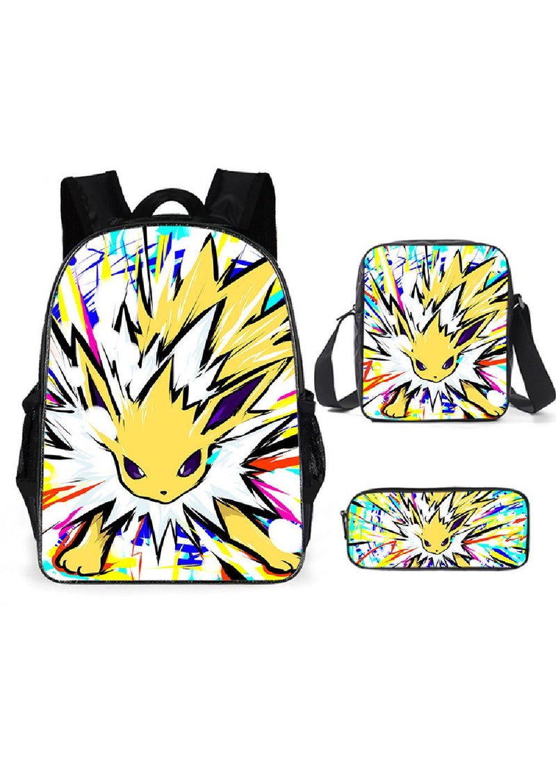 general 3-Piece Pokemon 3D Print Backpack Set - Image 1