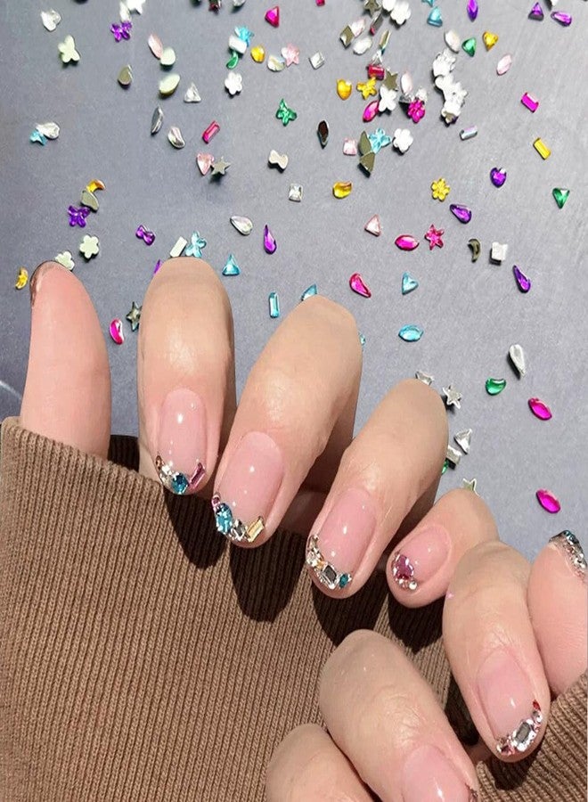JALIYA 3000pcs Colorful Nail Rhinestones and Charms for Nails Design Flatback Rhinestones for Nails 3D Mini Heart Flower Star Rhinestone Nail Charms Nail Jewels for Nail Art Crystal Nail Diamonds Nail Gems - Image 5
