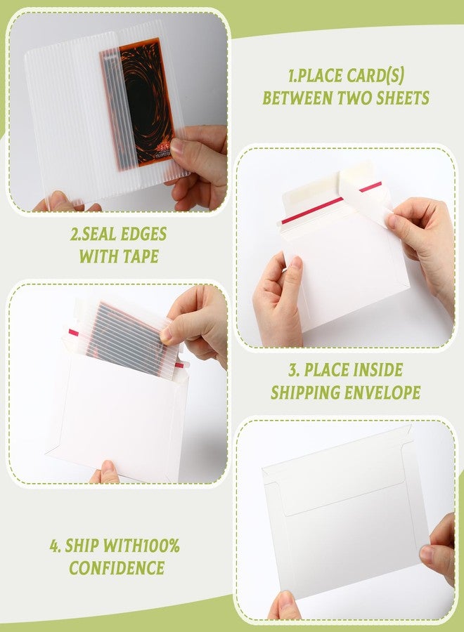 Faccito 200 Pcs Trading Card Shipping Set 4 x 6'' Trading Card Protector and Envelopes Bulk for Mailing, Additional Defend Supplies(Original) - Image 5