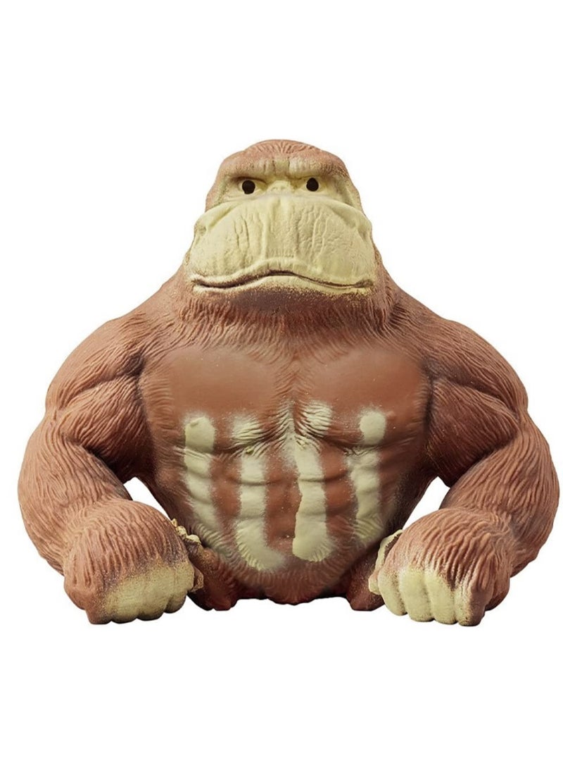 Excefore Squishy Monkey Decompress and Squeeze Stress Toy, Animal Styling Stress Relief Stretchy Toys, Stress Relief Squishy Monkey Toy, Elastic and Soft Fidget Toy, Gift for Children and Adults Birthday - Image 1