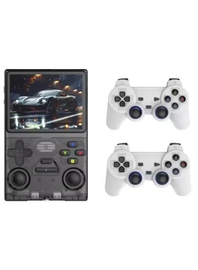 Gulf Trend M18 Pro Retro Games Console 3.5 Inch Screen Portable Handheld Video Game Player with Linux System, 64GB Storage, Classic Arcade Games, Rechargeable Battery, Pocket Gaming Device for Kids & Adults, Mini Retro Gaming Console for Travel, Home Entertainment & On-The-Go Entertainment Black - Image 1