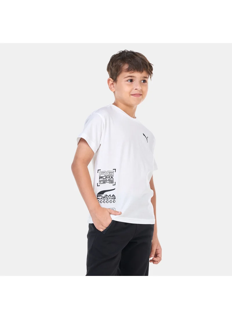 PUMA Kids' Classics XCOUNTRY BIKER Logo T-Shirt