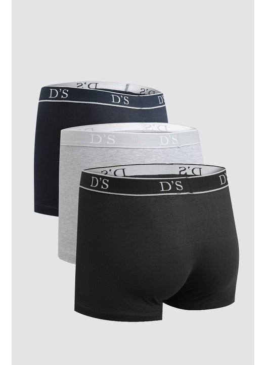 D'S Groom Mixed Color 3-Piece Boxer Set 4HC44ORTBS03