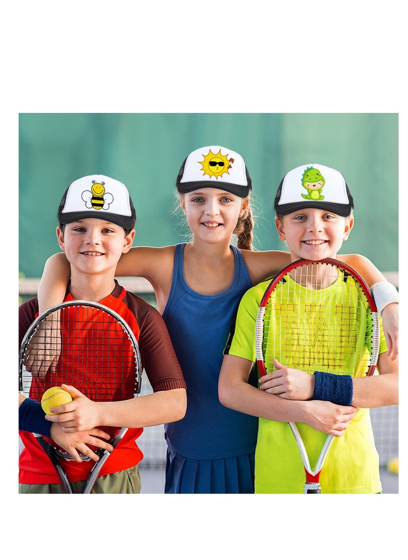 Excefore - 12 Pack Adjustable Sublimation Blank Hats Baseball Caps, Printing Custom Polyester Plain Mesh Trucker Hat, Suitable for Outdoor, Unisex - Image 1