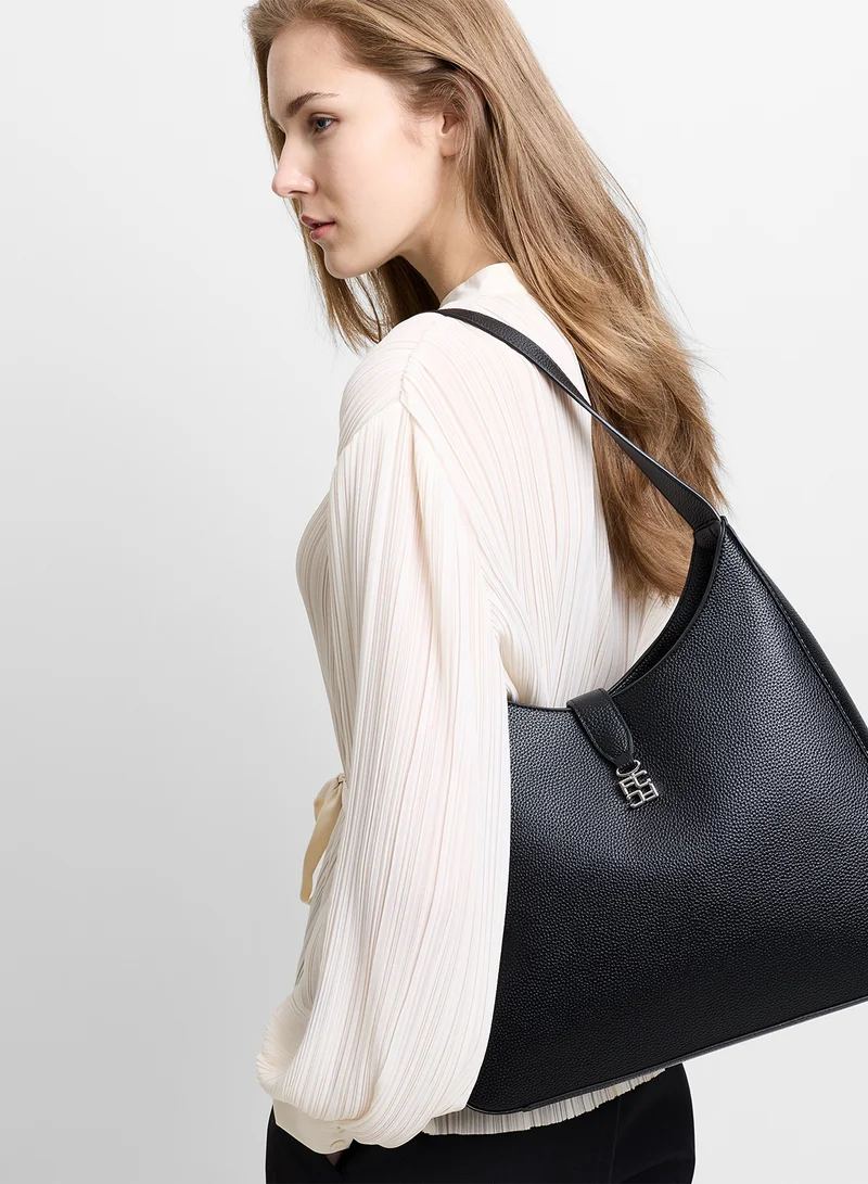 فرنش كونكشن Women Black Harper Shoulder Bag