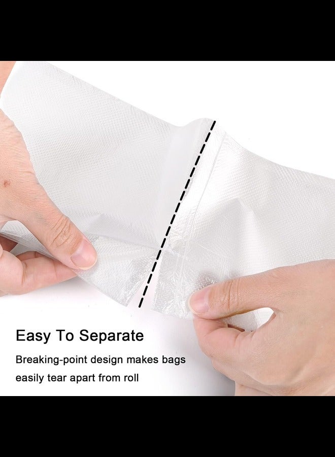300 Counts 4 Gallon Clear Small Garbage Bags Trash Bags, Wastebasket Bin Liners for Bathroom Bedroom Office Trash Can, 6 Rolls  - Image 4