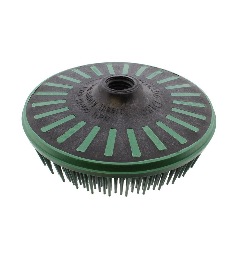 3M Abrasive 048011-24241 Scotch-Brite Bristle Discs, 4 1/2", 50 RPM and 12,000 RPM, Green - Image 1