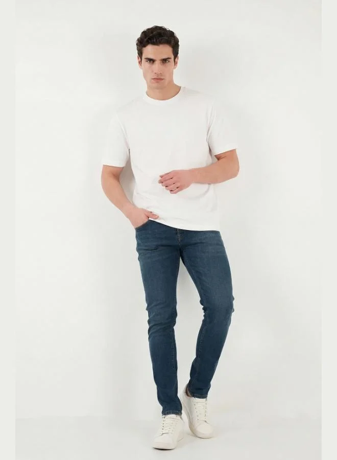 بوراتي Buratti Slim Fit Low Waist Narrow Leg Jeans Men's Denim Trousers 1115C55NAPOLI