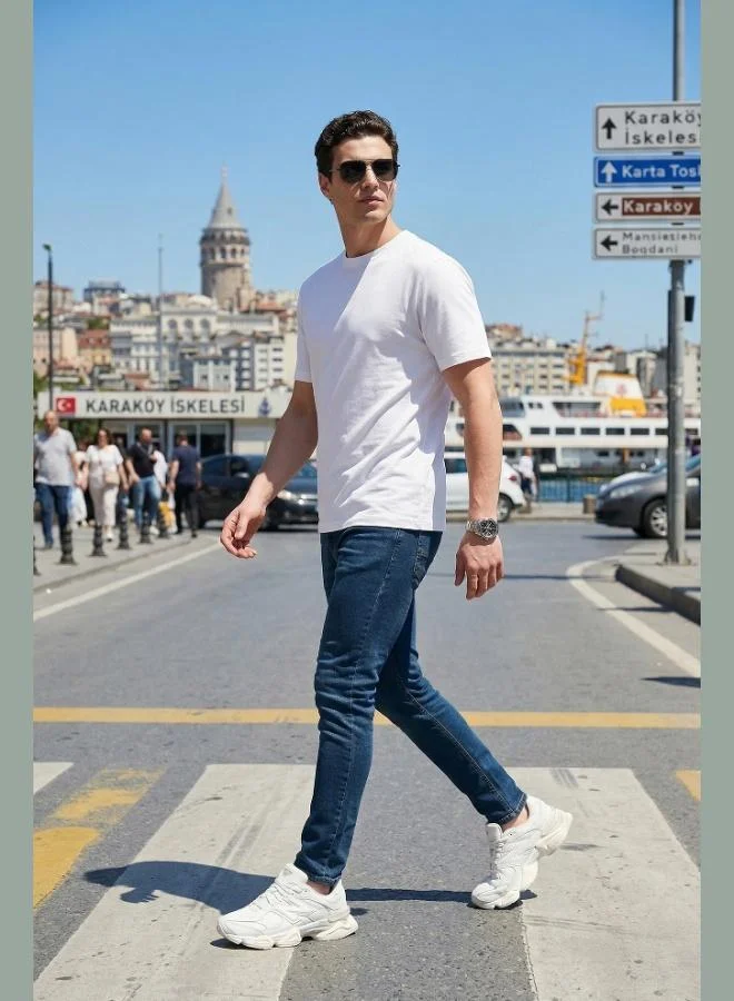 بوراتي Buratti Slim Fit Low Waist Narrow Leg Jeans Men's Denim Trousers 1115C55NAPOLI