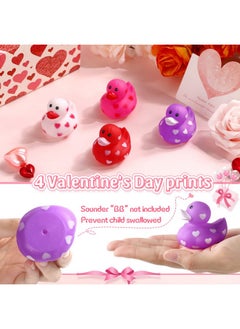 2 Inch Valentine Rubber Duckies 12 24 48 Packs Valentine's Day Heart Ducks Small Tiny Rubber Ducks for Pool Bathtub Toys Party Favors Decorations Classroom Prizes Exchange Gifts (12 Pcs) - pzsku/ZF814EE7B0BAC6800355EZ/45/_/1737031765/cda925bc-21e7-408d-8d6f-b3744bc83f6b