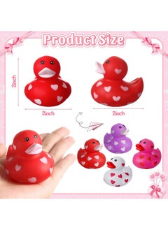 2 Inch Valentine Rubber Duckies 12 24 48 Packs Valentine's Day Heart Ducks Small Tiny Rubber Ducks for Pool Bathtub Toys Party Favors Decorations Classroom Prizes Exchange Gifts (12 Pcs) - pzsku/ZF814EE7B0BAC6800355EZ/45/_/1737031812/5ea7ff76-64ff-412b-9ee0-72d2cc0bb754