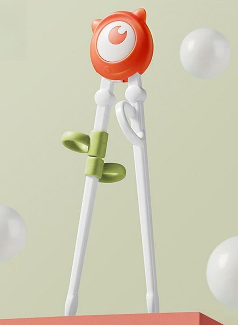 Baby Care Training Chopsticks for Kids BPA Free Anti-dislocation Buckle Design Chopstick Helper Easy to Use for Beginners Cute Animal Shapes Kids Chopsticks for Self Feeding Learning 1 Pair - Image 1