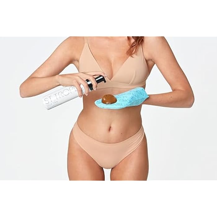 St.Tropez Double-Sided Luxe Velvet Applicator Mitt, Soft Self Tanning Mitt for a Flawless Finish, Waterproof Tanning Mitt for a Smooth and Even Self Tan, Ultimate Mitt for Self Tanner, 1 ct - Image 2