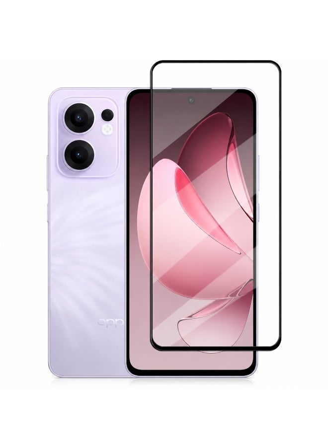 Panda Premium Full Cover Tempered Glass Screen Protector for Oppo Reno 13F with Black Border - Fingerprint Ready - Image 1