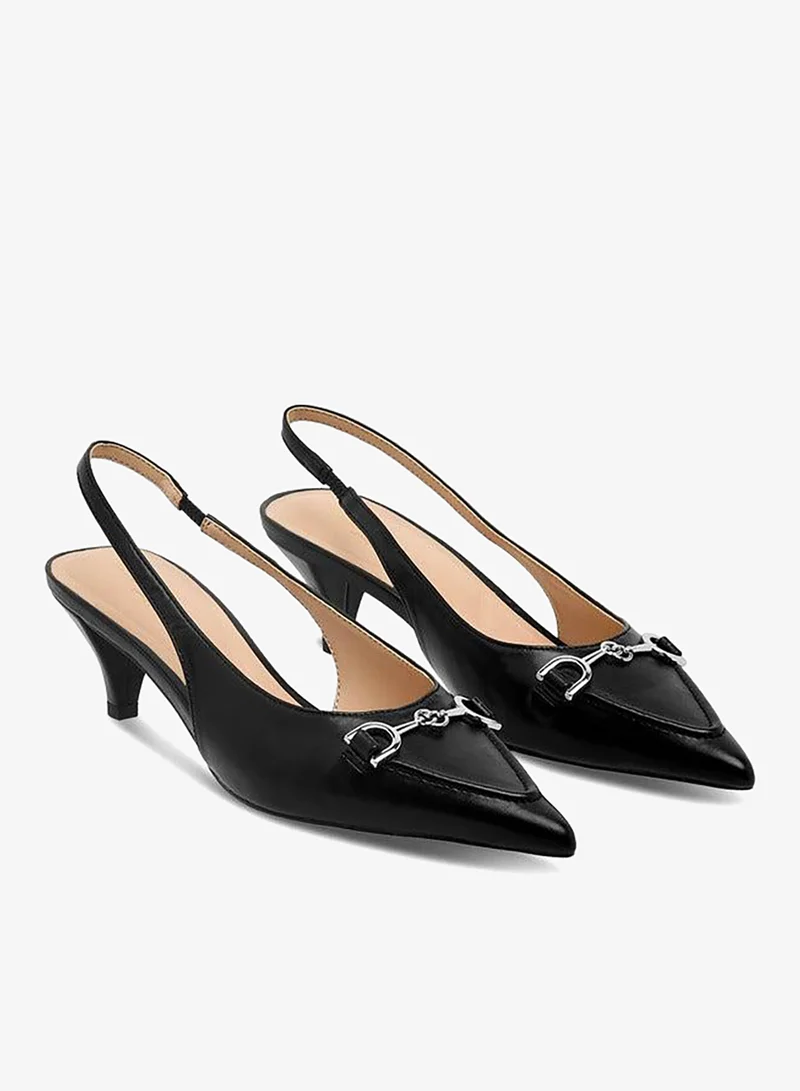 سيليست Women Kitten Heel Slingback Shoes