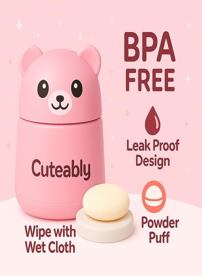 Cuteably powder puff for babies (Pink) - Image 4