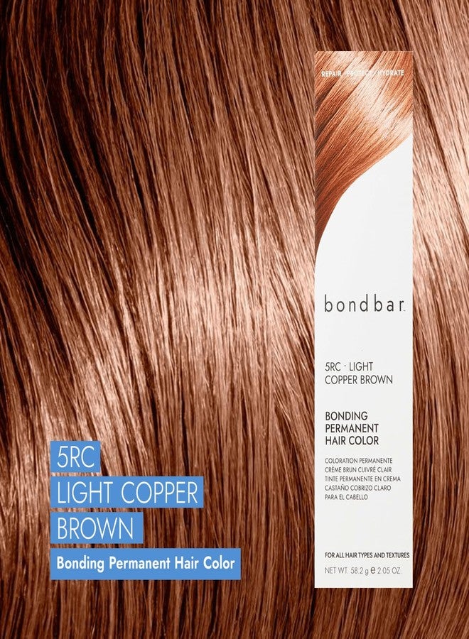 Bondbar 5RC Light Copper Brown Bonding Permanent Creme Hair Color, Repairing hair dye for all hair types, Vegan, Built in Bonding, 2.05 Oz - Image 2
