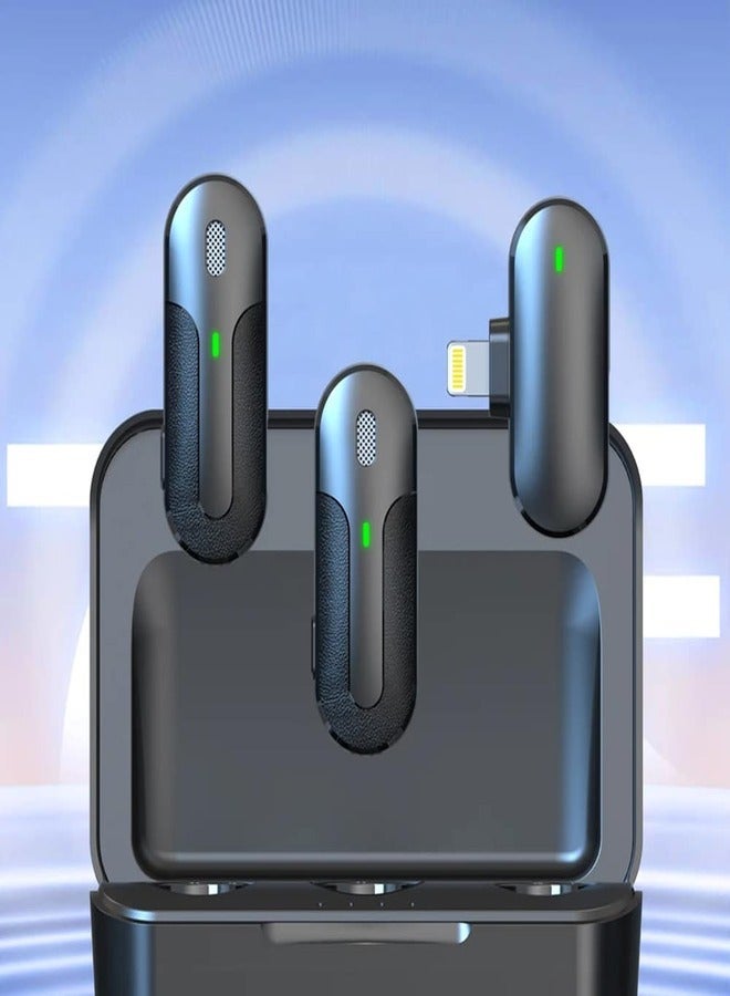 يسيدو YESIDO KR16 ميكروفون لافاليير لاسلكي 2 في 1 مع مستقبل 8 دبابيس مع صندوق شحن - Image 5