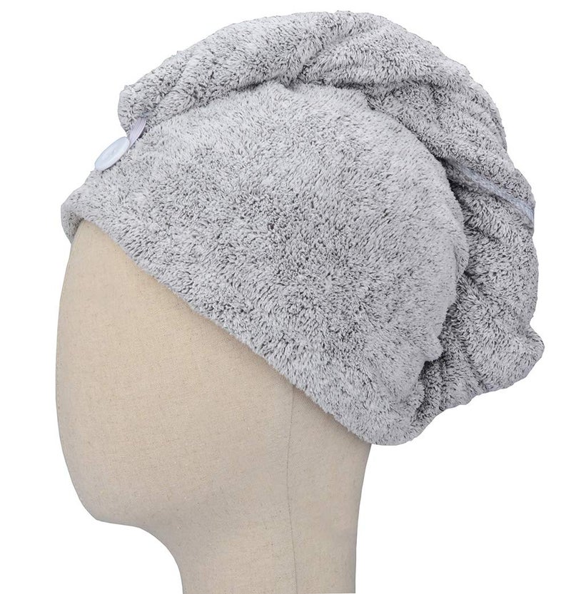 HOPESHINE Hair Towel Twist Microfiber Bamboo Fabric Women's Soft Shower Towels for CurlyHair Turban Wrap Drying Cap Great Gift for Girls 3-Pack - Image 4