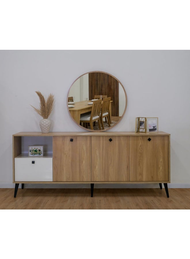 طاولة طعام جونو بوفيه بني 200 خشب