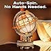 ROKR 3D Puzzle Globe with LED Light Rotating Motor 5Hour Assembly Model Educational Building Kit for Adults Teens Night Light Decoration - Image 4