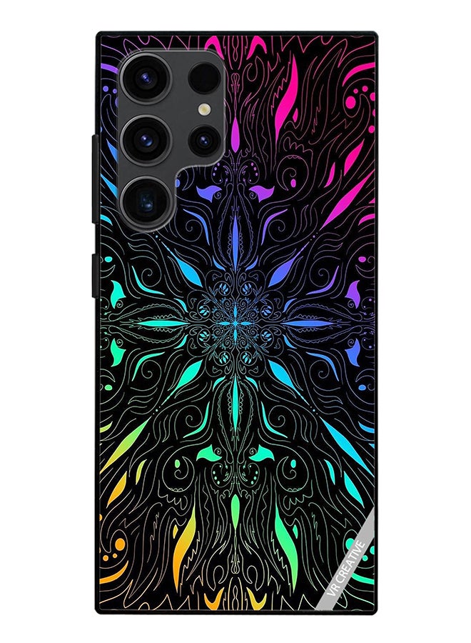 VR CREATIVE Protective Case Cover For Samsung Galaxy S24 Ultra Mandala Design Multicolour - Image 1
