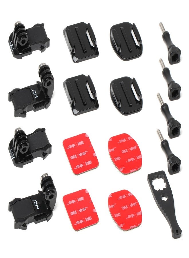 HSU Cameras Grab Bag for GoPro, Including Quick Release Buckle Mount, J-Hook Buckle Mount, Adhesive Mounts and Thumb Screws - Image 1