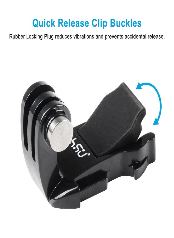 HSU Cameras Grab Bag for GoPro, Including Quick Release Buckle Mount, J-Hook Buckle Mount, Adhesive Mounts and Thumb Screws - Image 3