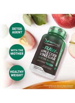 Herbtonics Raw Apple Cider Vinegar Capsules, 1500mg Detox Support (Packaging May Vary)  - Image 4