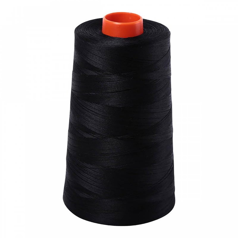 Aurifil 2692 Mako 50 Wt 100% Cotton Thread, 6,452 Yard Cone Black - Image 5