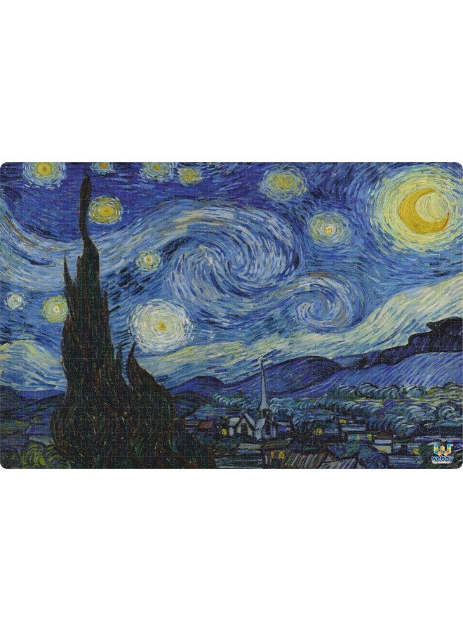 ويبي لعبة تركيب خشبية من Webby Starry Night Painting | أفضل هدية للمراهقين | ممتعة ومليئة بالتحديات | لعبة تركيب للكبار والأطفال من سن 14 عامًا فما فوق، 1000 قطعة - Image 1