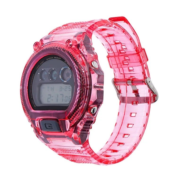 Bluejw Transparent TPU Replacement Band for WD-6900 Series Waterproof Sports Watch - ONTHELEVEL Color Resin Strap Accessory - Image 4