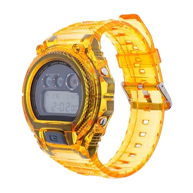 Bluejw Transparent TPU Replacement Band for WD-6900 Series Waterproof Sports Watch - ONTHELEVEL Color Resin Strap Accessory - Image 1