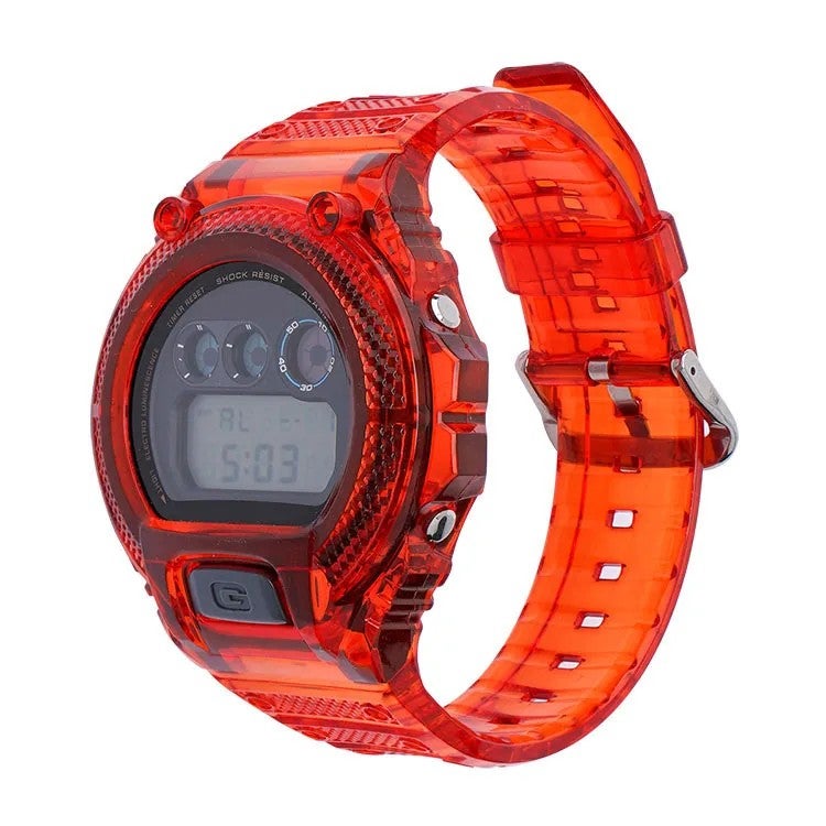 Bluejw Transparent TPU Replacement Band for WD-6900 Series Waterproof Sports Watch - ONTHELEVEL Color Resin Strap Accessory - Image 5