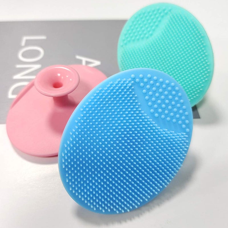 MR LION Baby Bath Brush, Baby Cradle Cap Brush, Silicone Massage Brush, Silicone Scrubbers Exfoliator Brush, Skin Scrubber Baby Essential for Dry Skin, Cradle Cap and Eczema (Small-4PCS) - Image 5