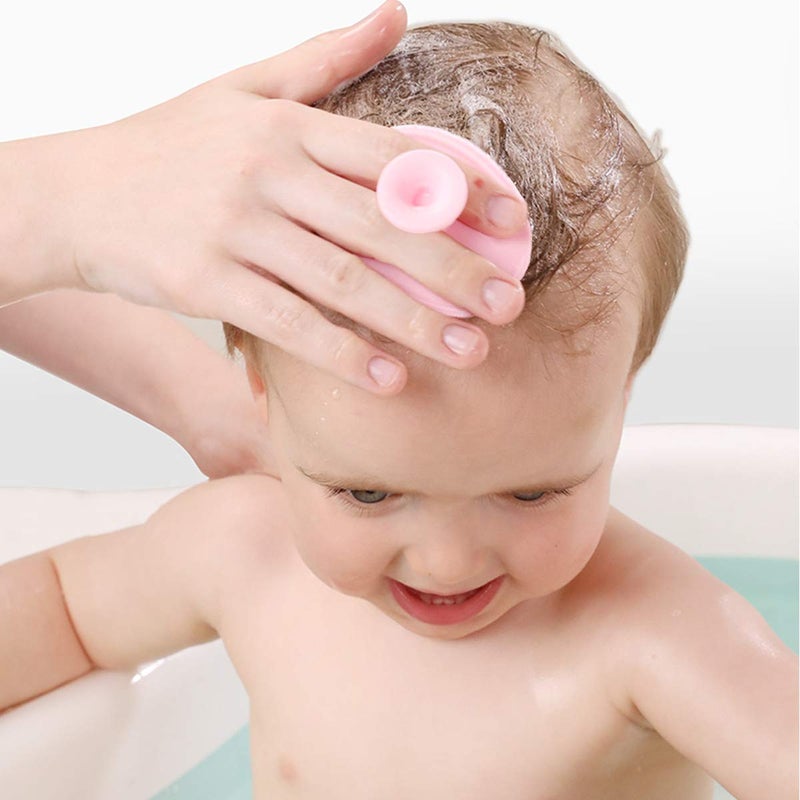 MR LION Baby Bath Brush, Baby Cradle Cap Brush, Silicone Massage Brush, Silicone Scrubbers Exfoliator Brush, Skin Scrubber Baby Essential for Dry Skin, Cradle Cap and Eczema (Small-4PCS) - Image 2