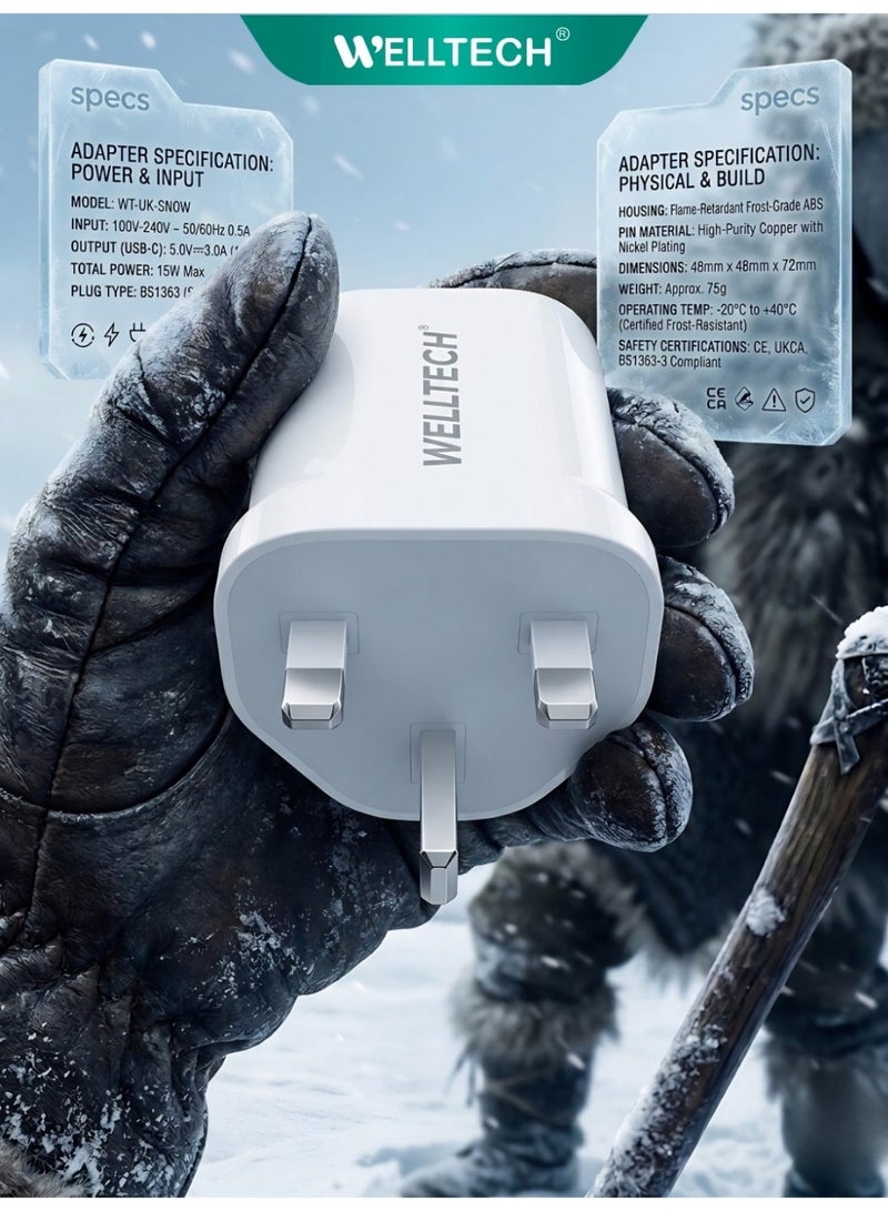 WELLTECH 38W Fast Charger USB C PD QC3.0 Power Adapter Dual Port Wall Charger Fast Charging for iPhone Samsung Android Compact Travel Charger WELLTECH HC12 - Image 4