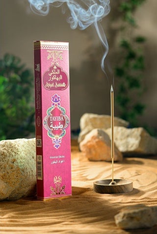 Royal Bakhour Arabian Scents Incense Sticks, Premium Oud Bakhour Aroma for Home, Office & Prayer Room, Long Lasting Fragrance Sticks for Relaxation and Luxury Air Freshening, 20 sticks - Tayiba - view 2