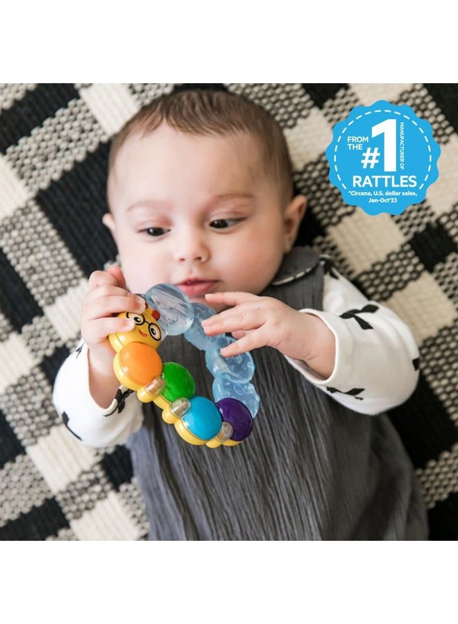 Baby Einstein لعبة تسنين على شكل عمود مع جرس وميزة التبريد، للأعمار من 3 أشهر وما فوق - Image 2