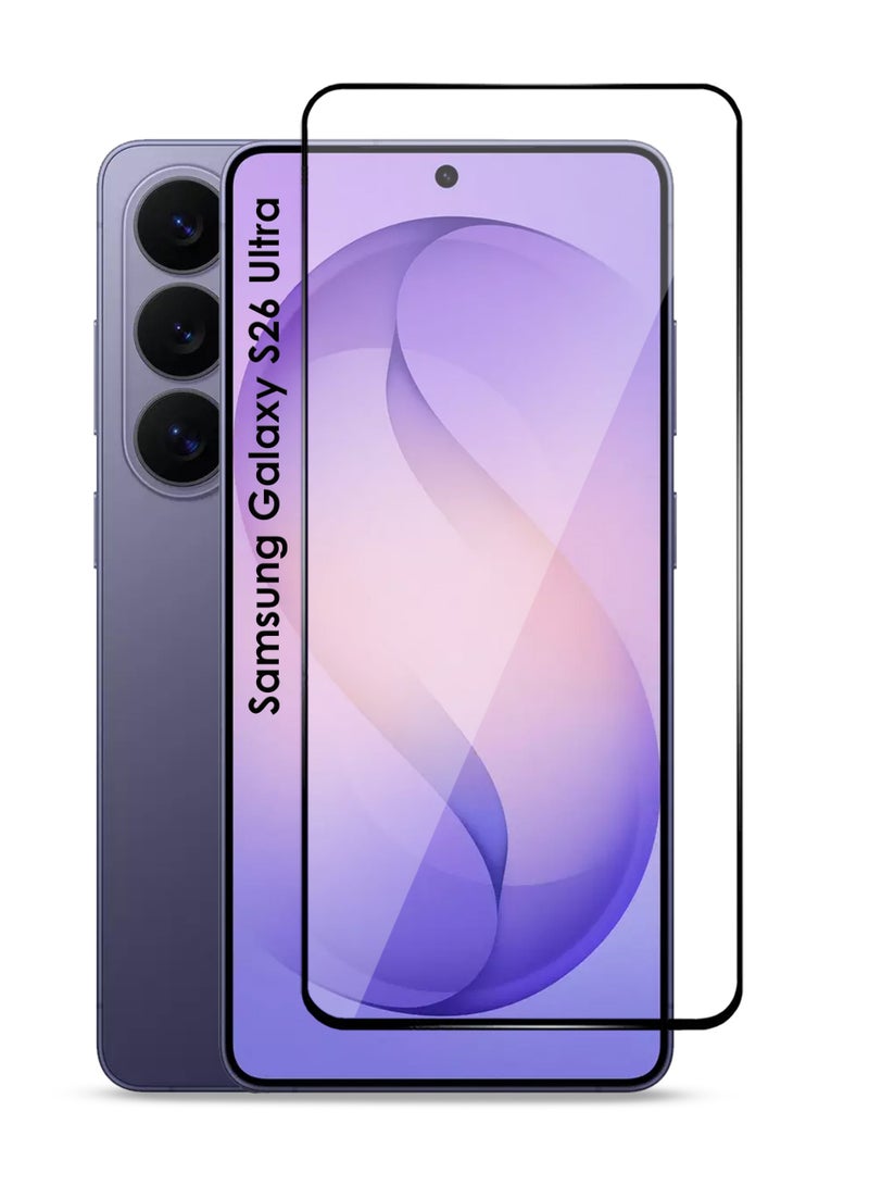 Samsung Galaxy S26 Ultra Screen Protector - Premium Full Screen Tempered Glass For Samsung Galaxy S26 Ultra , High Transparency, Delicate Touch, Anti-Explosion, Smooth Arc Edges, Easy Installation - Image 1