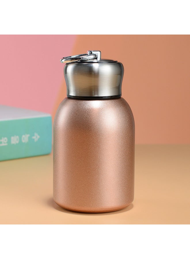 Stainless Steel Thermos Cup Mini Chubby Portable Large Belly Cup With Handle Cute Uni Water Bottle Holiday Gift