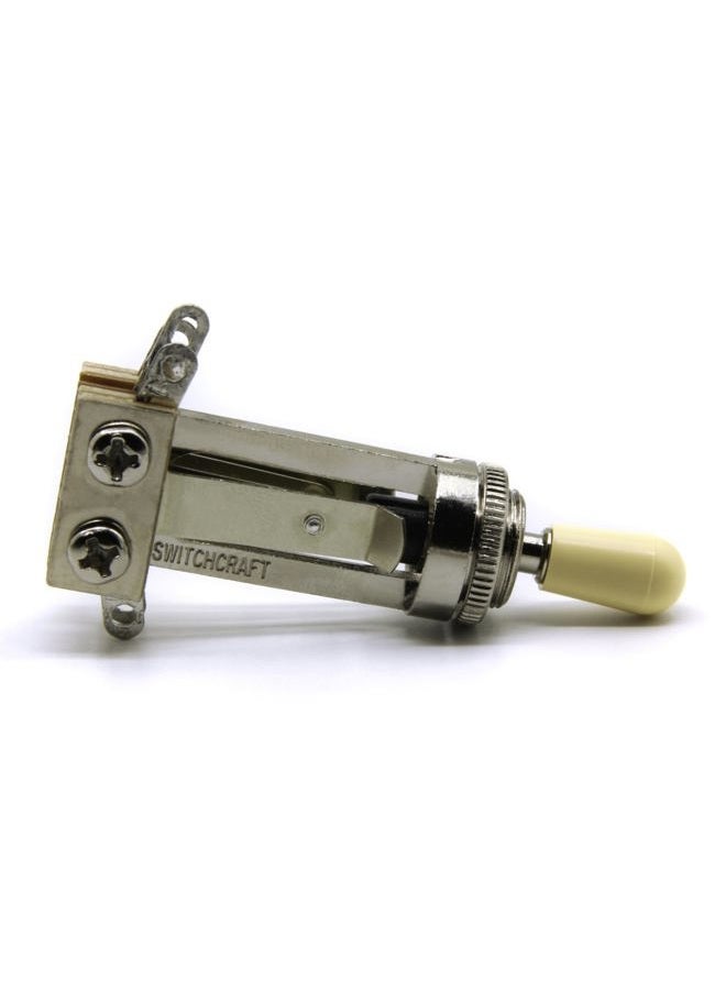 Switchcraft Long Straight 3-way Toggle Switch w/Genuine Switchcraft Cream Tip for Gibson Les Paul - Image 3