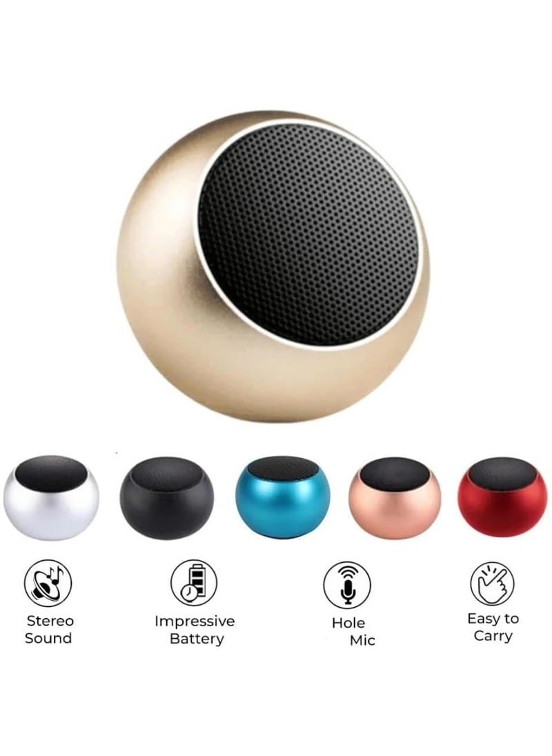 Mini Bluetooth Speaker M3 Portable Wireless Micro SD, and Rechargeable Battery for Smartphones & Tablets, high-quality sound