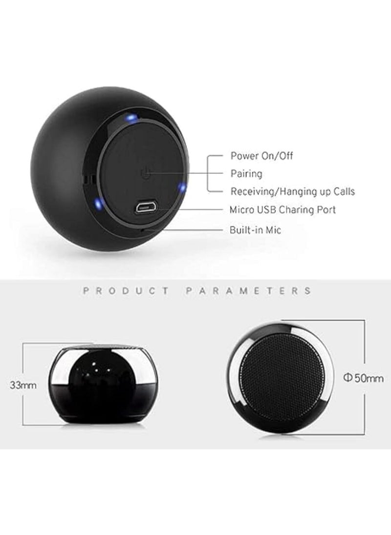 Mini Bluetooth Speaker M3 Portable Wireless Micro SD, and Rechargeable Battery for Smartphones & Tablets, high-quality sound