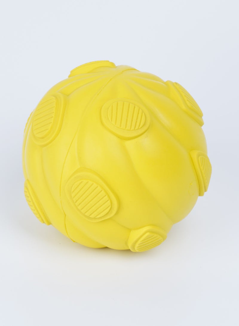 GULFLINK Non Toxic Natural Rubber Squeaky Toy For Dogs Yellow - Image 1