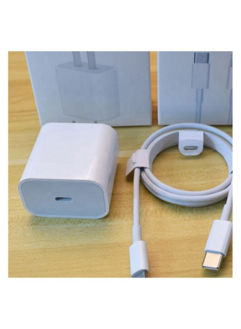 "Genuine Apple iPhone Fast Charger with Cable - White" - Image 1