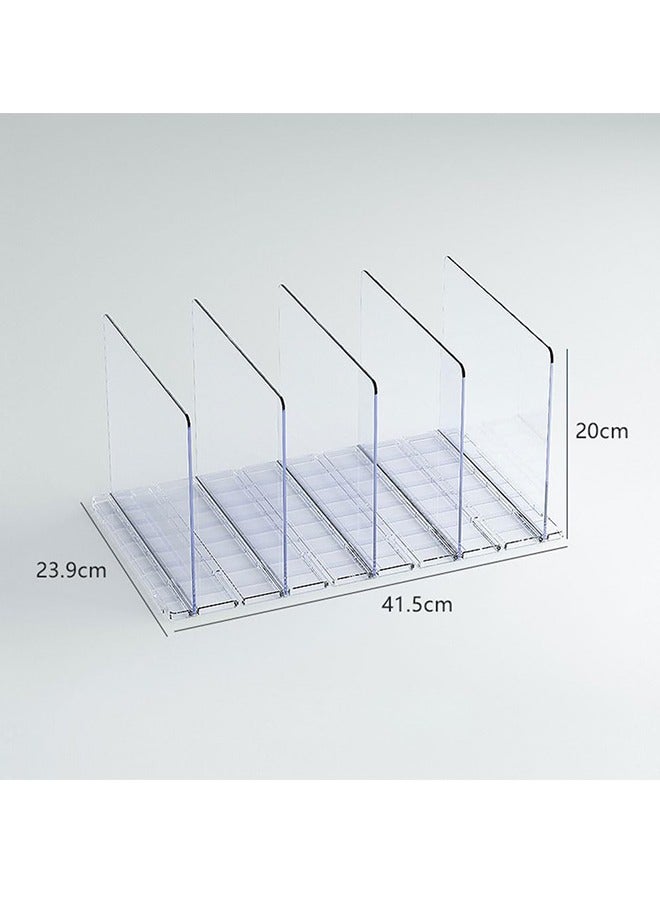 JCB CHIC Acrylic Closet Organizer, Shelf Dividers for Closet Organization, Acrylic Bag Display Stand Rack for Purse, Handbag, Books Organizer and Closets, Cupboard, Desktop Storage  - Image 5