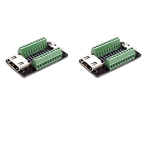 Treedix HDMI Type A Female to Mini HDMI Type C Male Pass-Through Adapter Breakout Compatible with Arduino - Image 1