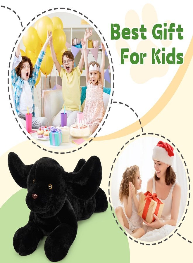 BENINY Giant Black Lab Stuffed Animal 31.5 Inch, Big Realistic Stuffed Labrador Dog Plush Toy, Puppy Throw Pillow Gift for Kids - Image 5