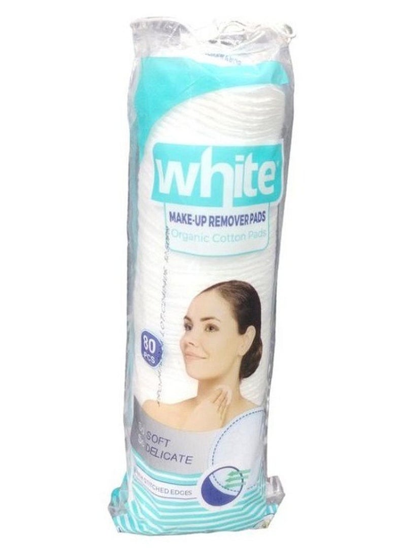 White فوط مزيلة للمكياج 80 قطعة